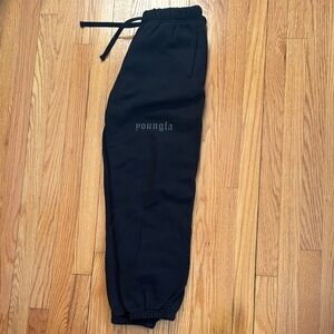 YoungLA Midnight Black Sweatpants